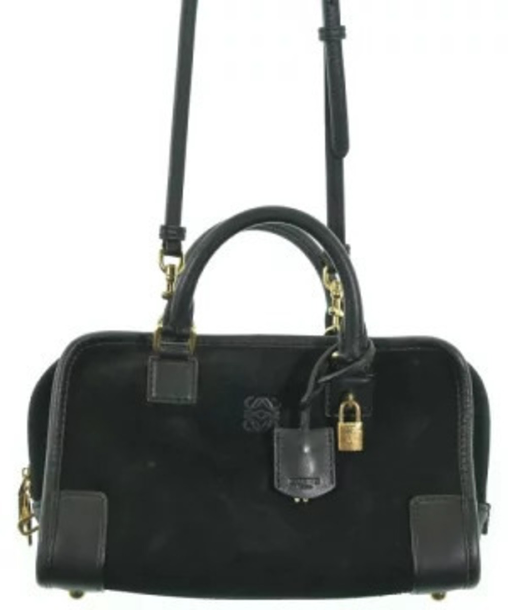 Loewe Amazona handbag leather clochette Black